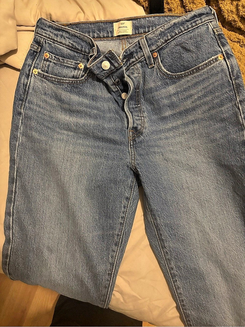 7 For All Mankind Boot Cut Jeans in Blue